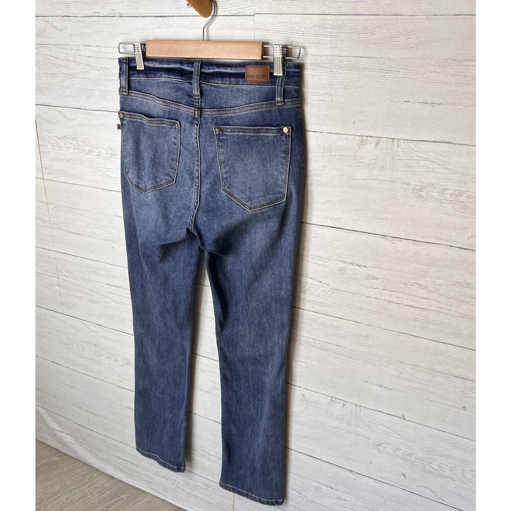 Judy Blue Jeans Womens Size 7/28 Medium Wash Skinny Fit Capri Stretch Comfort - Picture 12 of 16